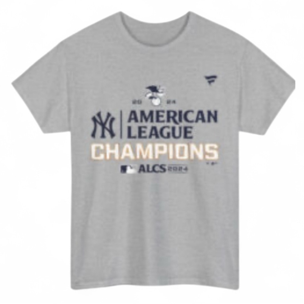 New York Yankees Grey 2024 ACLS Champions T-Shirt NWOT